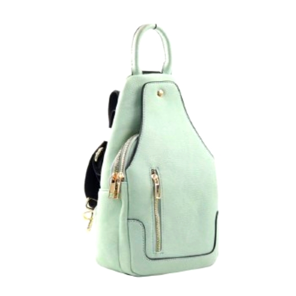 Handbags - Mint Mini Fashion Backpack for Women/Girls - Cruelty-free